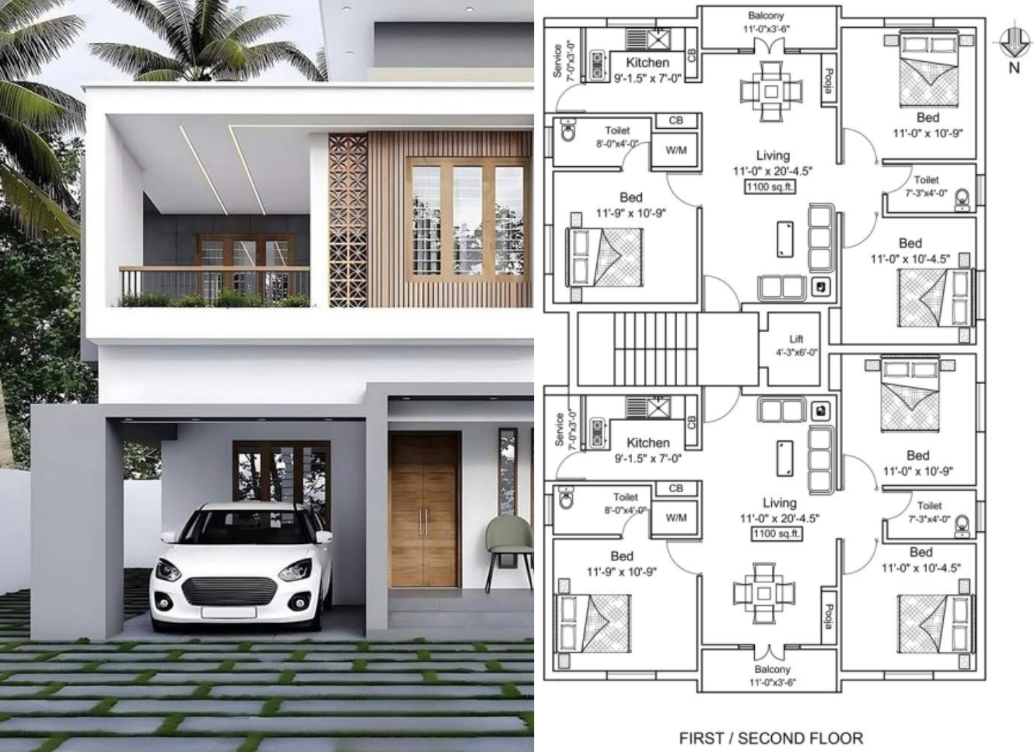 50 x 75 ft plot concept